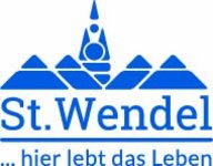Logo St. Wendel ... hier lebt das Leben mit den Dächern der Stadt und dem Turm der Wendelinusbasilika