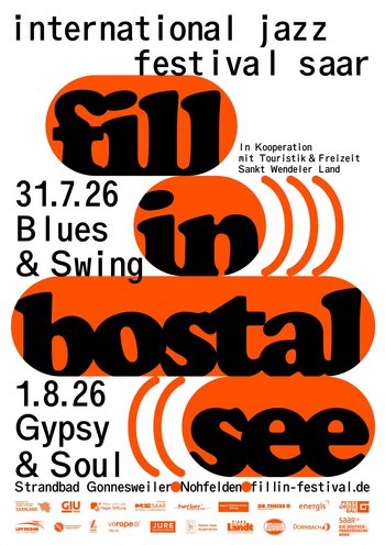 Das Plakat für das fill in Festival am Bostalsee